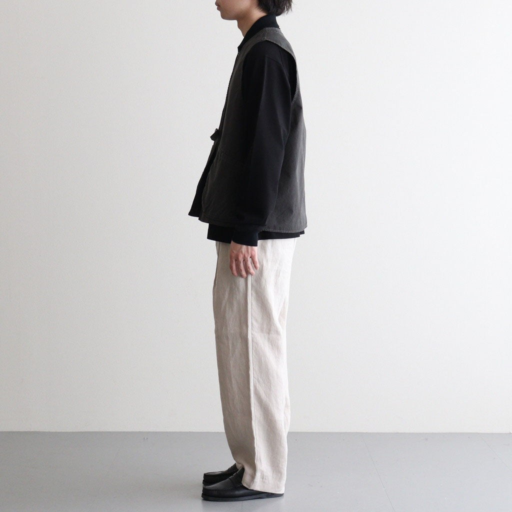 POPLIN CLOTH HUNTING VEST #FADED CHARCOAL [PMAV-VT01]