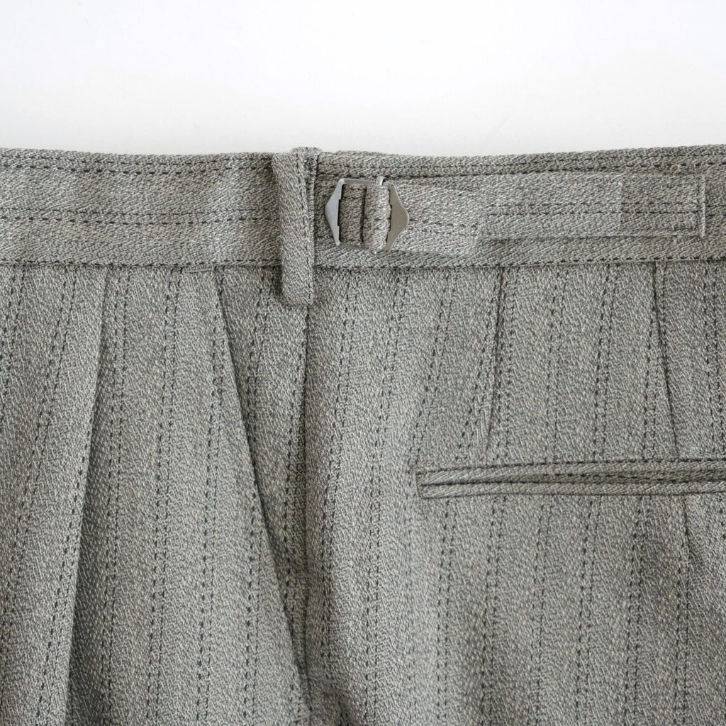 SINGLE PLEAT WIDE TROUSERS #GREIGE [M26C20PT01C]