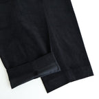 CLASSIC FIT DOUBLE PLEATED TROUSERS #BLACK [A25C13PT02C]