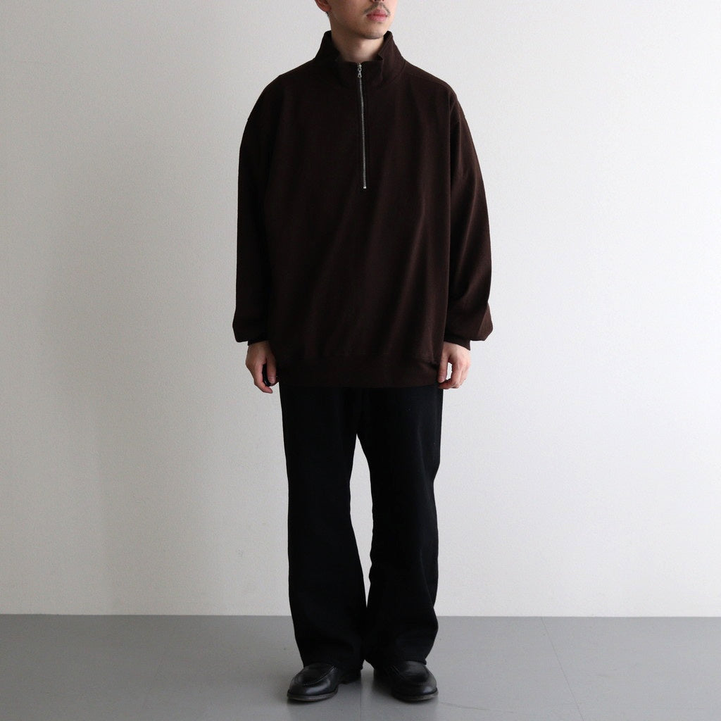 Co/Silk Nep Half-Zip #Chocolate [BHS24F038Si]