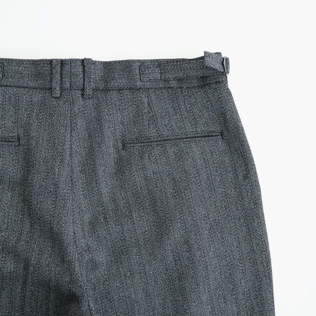 SINGLE PLEAT WIDE TROUSERS #GRAY [M26C20PT01C]