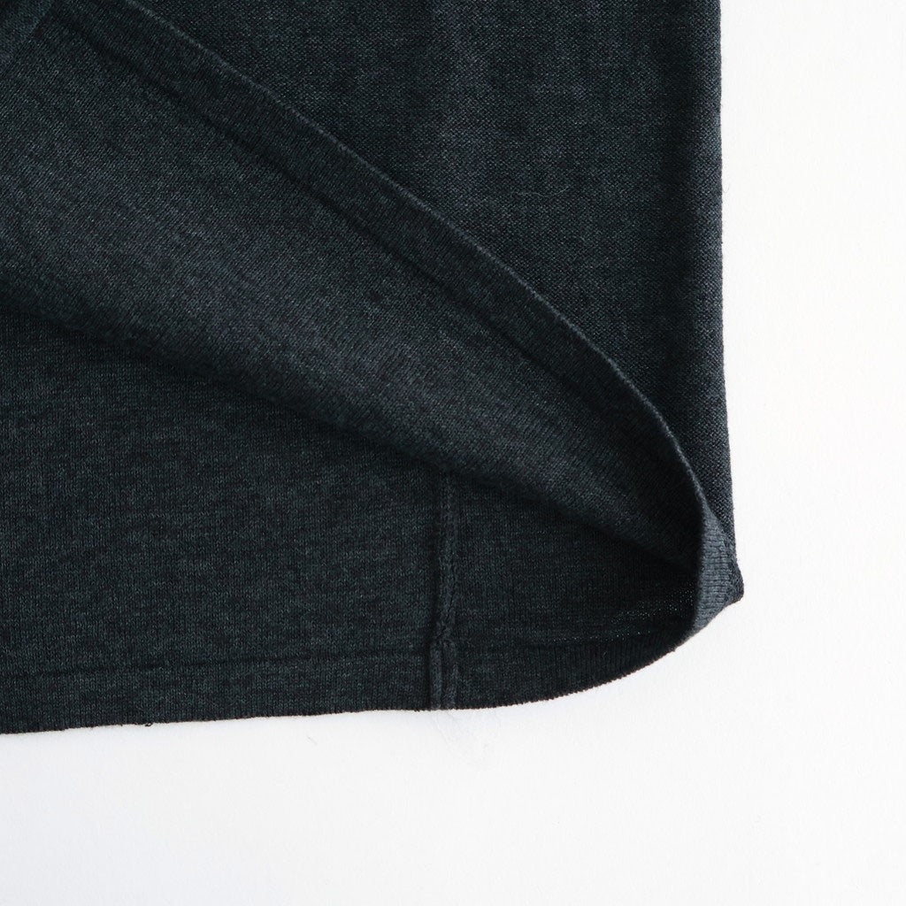 Cotton Linen Poly Pencel Skirt #Charcoal [NEP-SS2632]