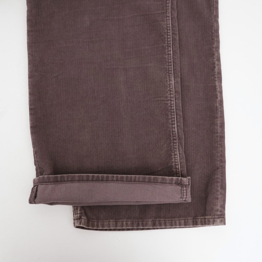 SULFUR-DYED BLEACHED CORDUROY PANTS #050 FADED BROWN [17062 40044]