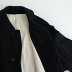 Classic Wool Balmacaan Coat #BlackNavy [BHS25F009]