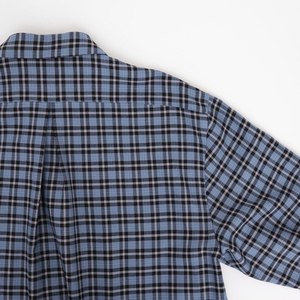 ZIP SHIRT #BLUE CHECK [A26C17SH03C]