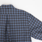 ZIP SHIRT #BLUE CHECK [A26C17SH03C]