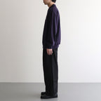 Co/Silk Nep Harf-Zip Shirt #DarkPurple [BHS25S037]