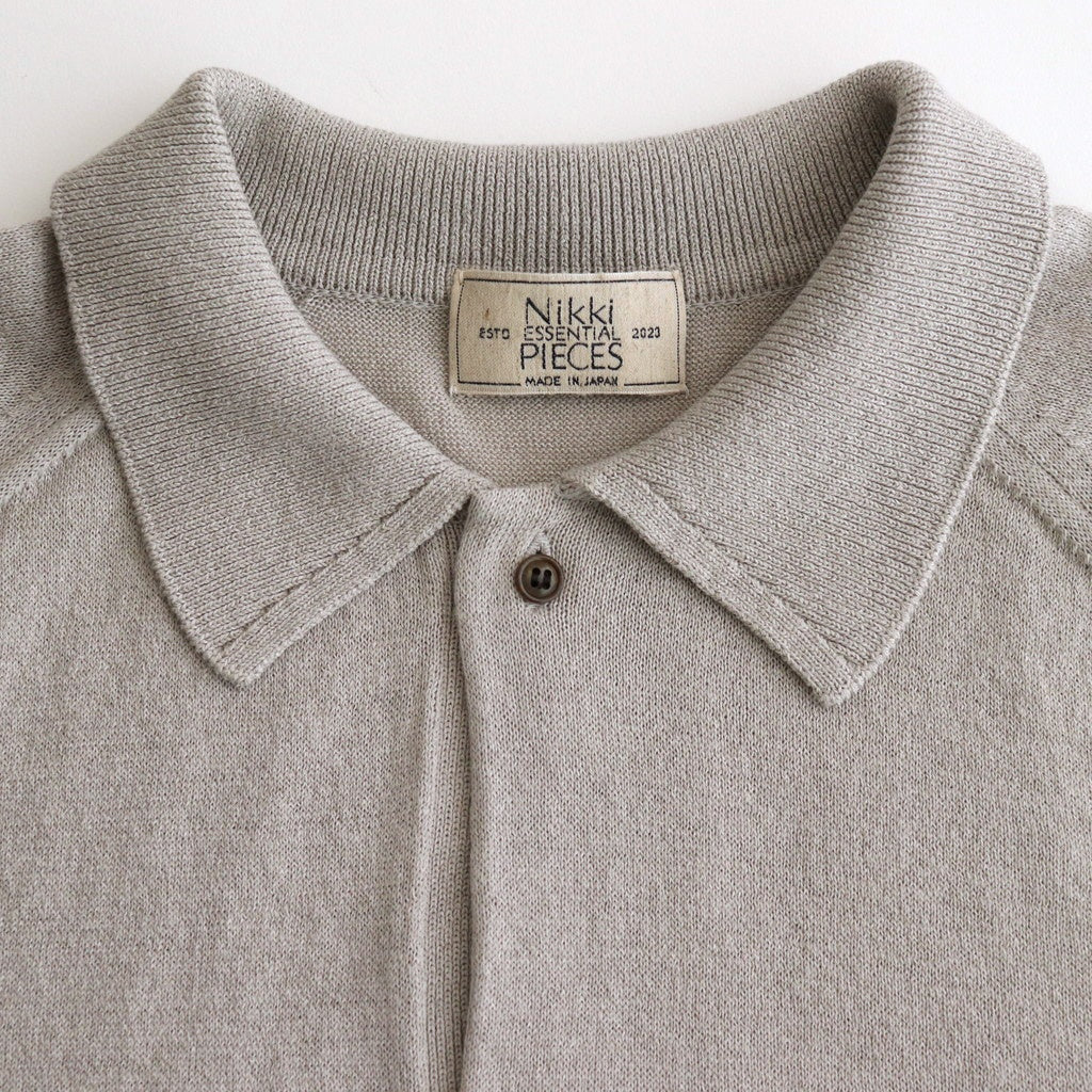 Washi Cotton Knit Polo Shirt #BEIGE [NEP-SS2530M]