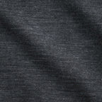 Light Merino Wool Half Zip Sweater #Charcoal Grey [6061-1202]