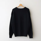 Yak Washi V-neck #Black×Black [NEP-AW2518UNI]