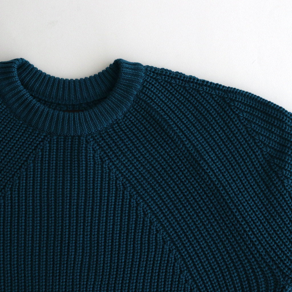 SIGNATURE CREW NECK #BLUE [BN-24FM-037]