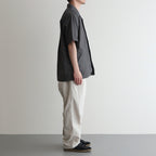 Open Collar Panama S/S Shirt #Gray [S25SG119]