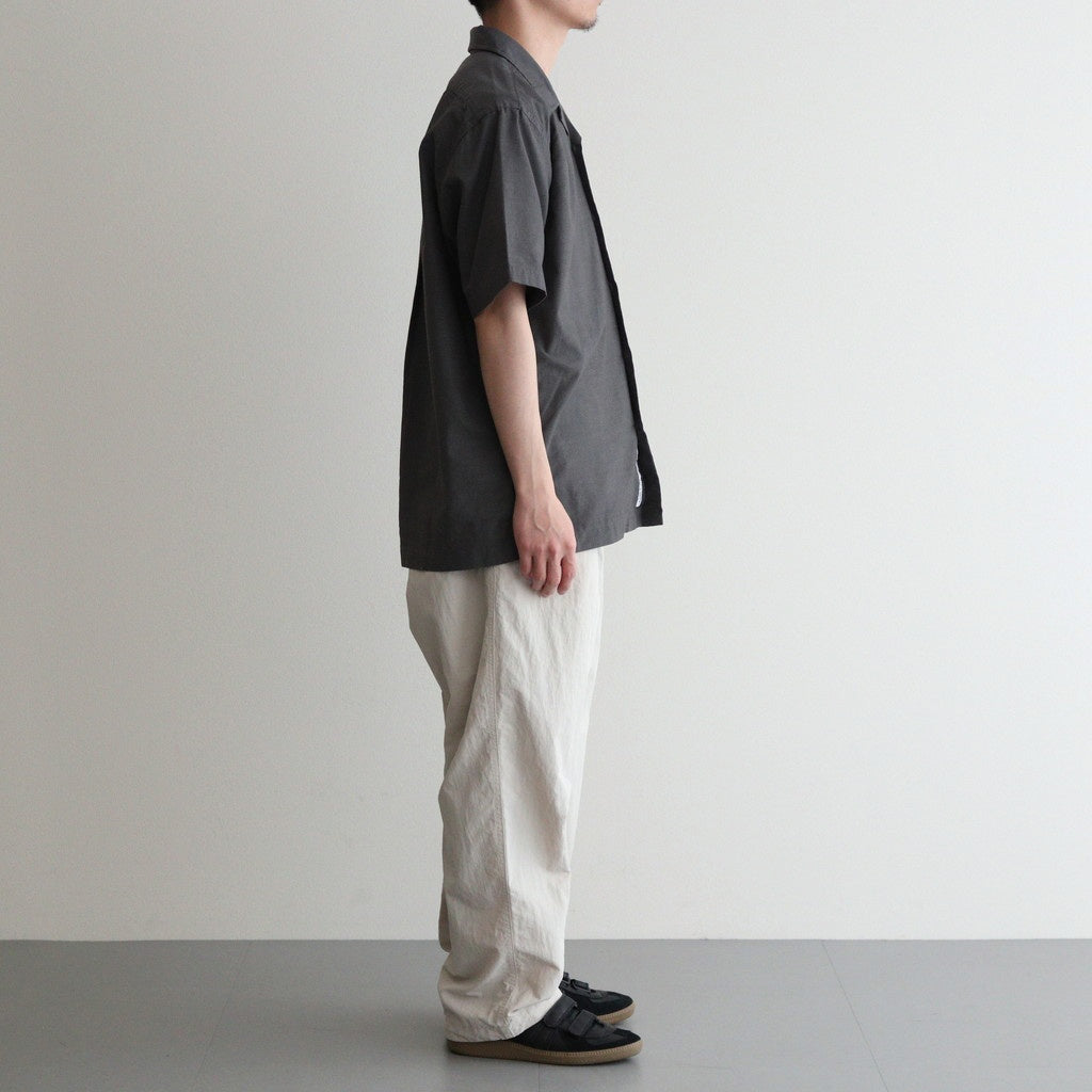 Open Collar Panama S/S Shirt #Gray [S25SG119]