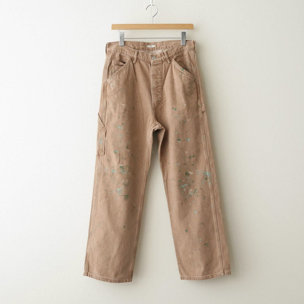 DENIM PAINTER TROUSERS #BROWN(PAINTED) [PMAV-PT10]