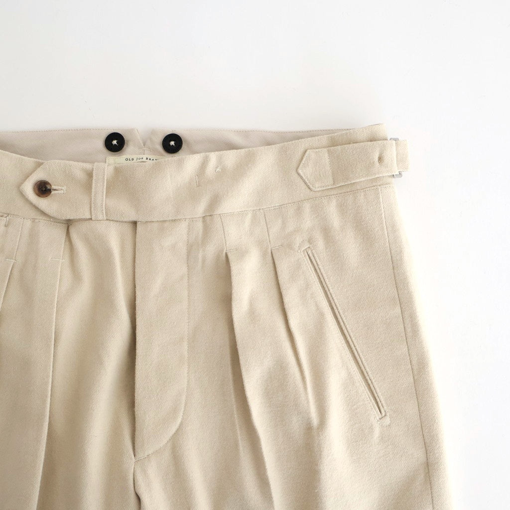 DOUBLE-PLEATED SMARTY TROUSER #BONE [252OJ-PT08]