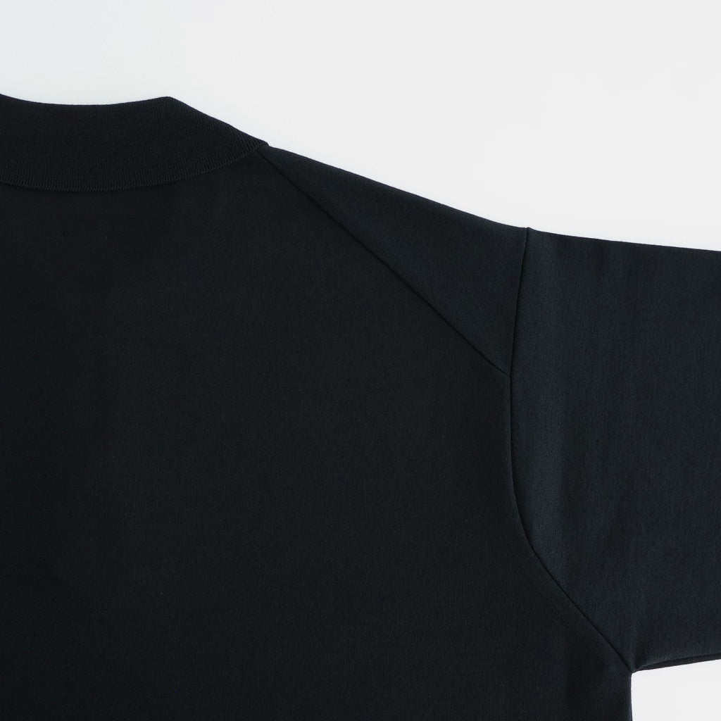 32G SMOOTH WOOL POLO HALF ZIP #BLACK [BN-25FM-021]