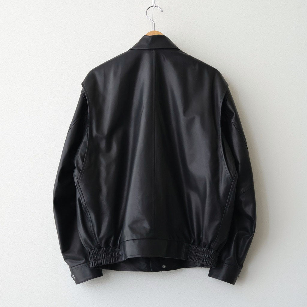 SHEEP LEATHER ZIP BZ #010 RED BLACK [17061 25004]