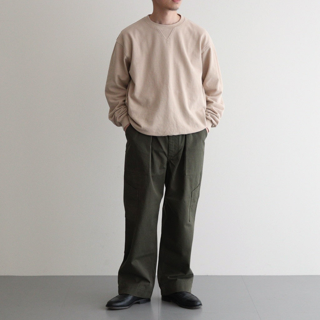 SEED STITCH LONG SLEEVE TOP #SAND BEIGE [PMAT-CL03]