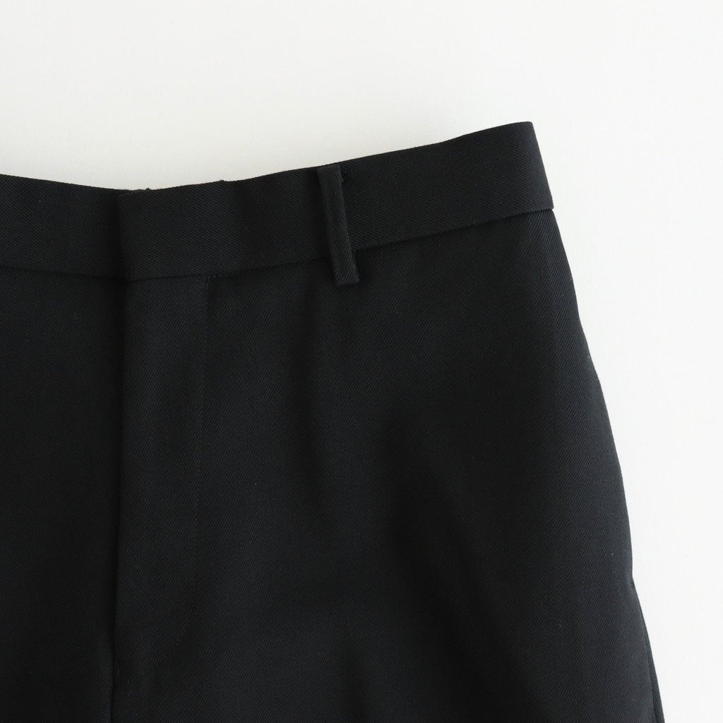 FLAT TAPERED TROUSERS #BLACK [A25C06PT01C]
