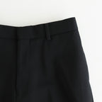 FLAT TAPERED TROUSERS #BLACK [A25C06PT01C]