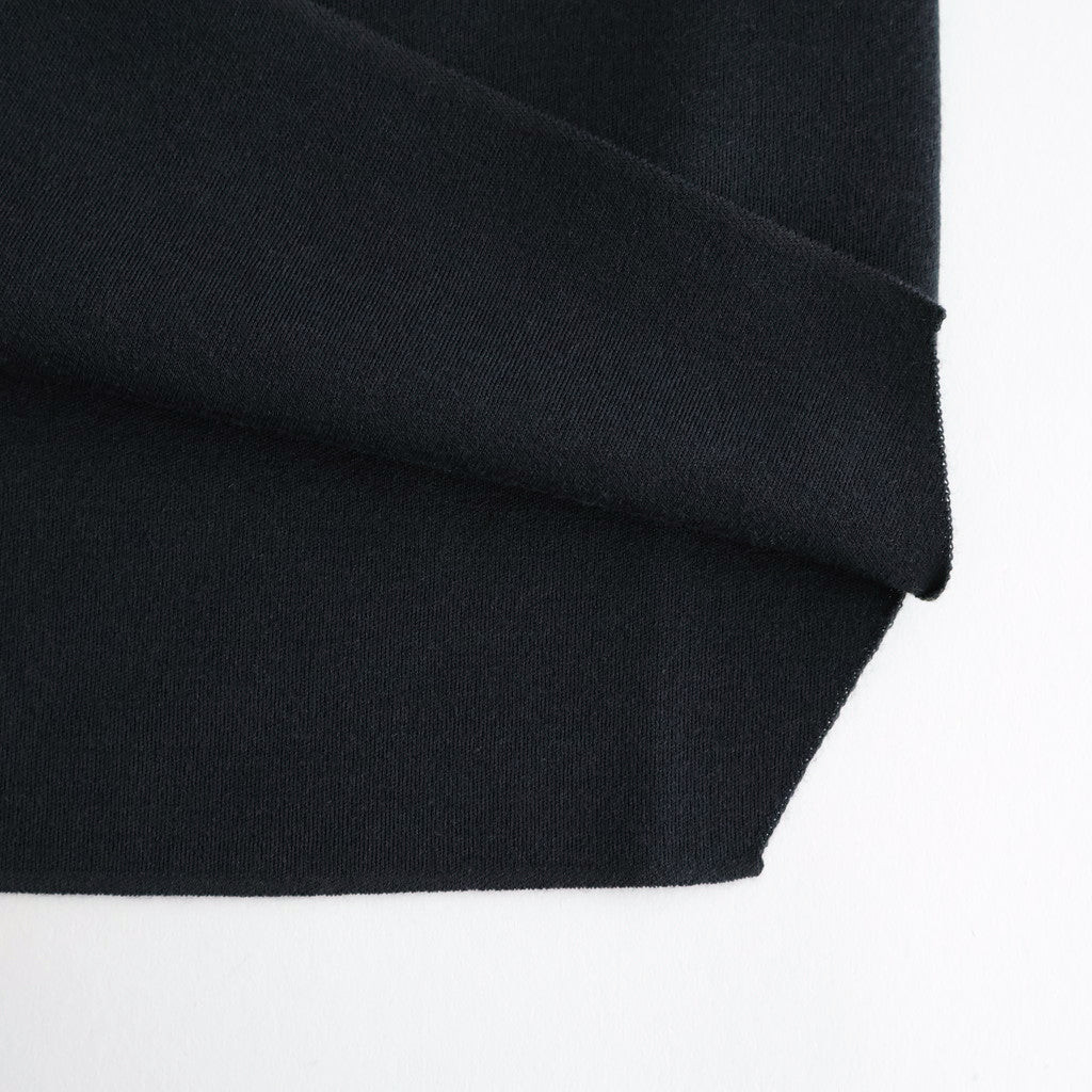 32G SMOOTH WOOL POLO HALF ZIP #CHARCOAL BLUE [BN-25FM-021]