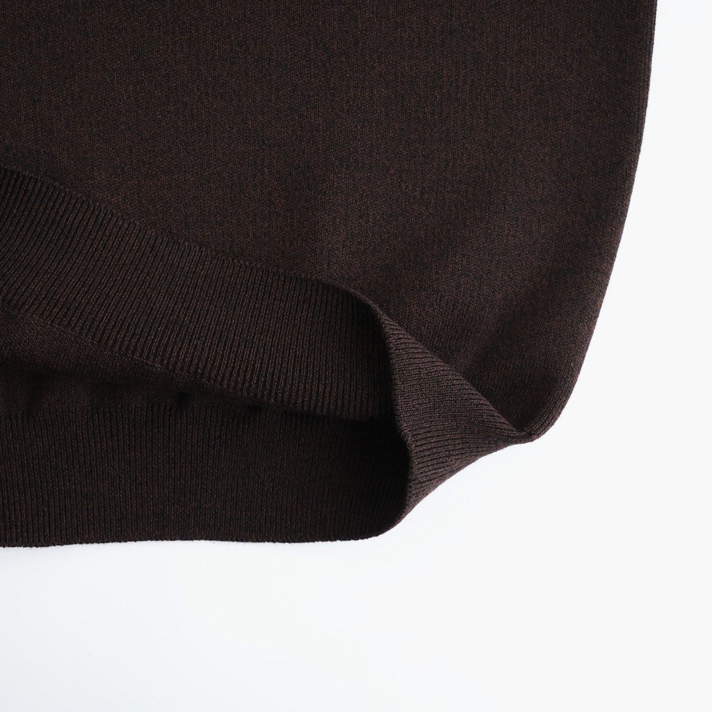 SOLID WOOL SMOOTH CREW NECK #ROSEWOOD [BN-26FM-056]