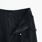 Wool Cupro Easy Wide Trousers #Black [NEP-SS2606]