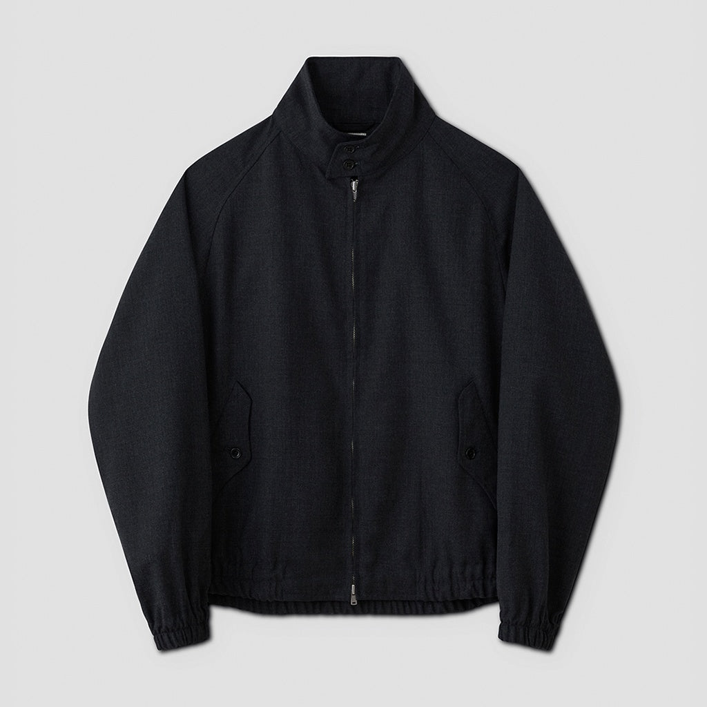 HOPSACK DRIZZLER JACKET #CHARCOAL [PMAT-OT01]