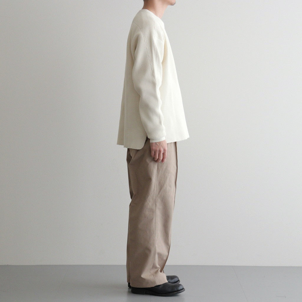 FRONT TUCK ARMY TROUSER #DUNE [252OJ-PT07]