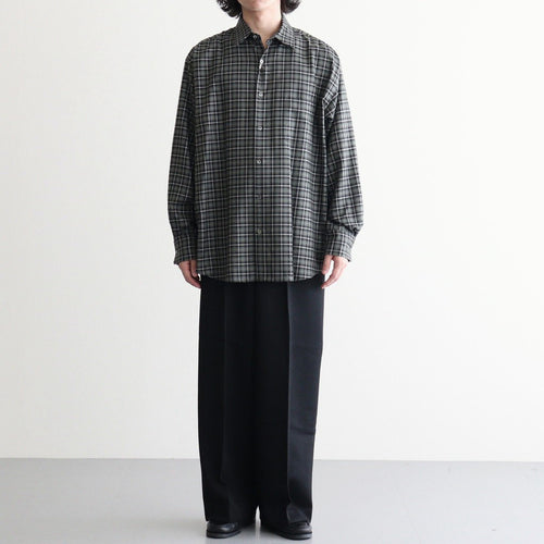 COMFORT FIT SHIRT #MOSS GRAY CHECK [A26C17SH02C]