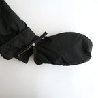 HIGH-COUNT SILK MITTEN PUFF JACKET #BLACK [252OJ-JK13]
