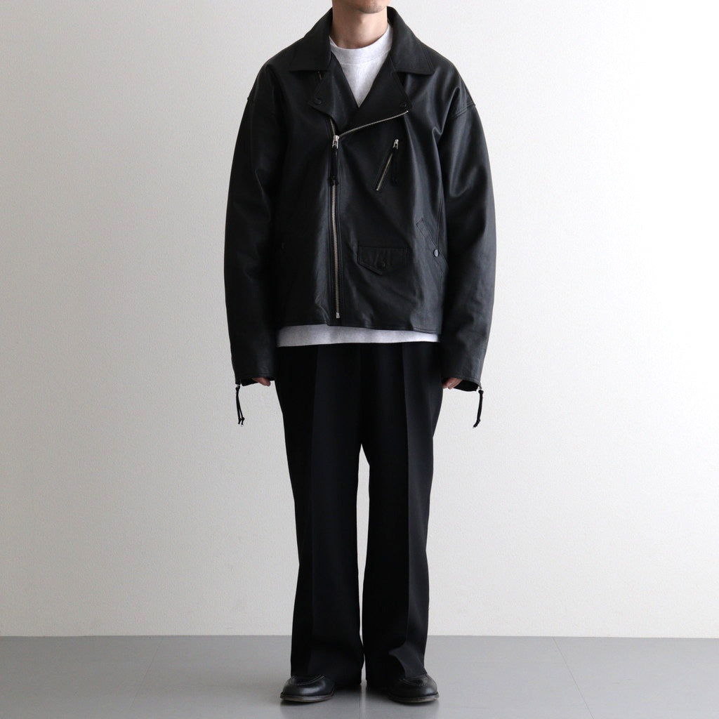 BAGGY RIDER JACKET #BLACK [SH-02-SW-COW-4]