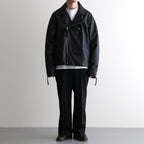 BAGGY RIDER JACKET #BLACK [SH-02-SW-COW-4]