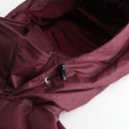 HOODED WIND BREAKER WAXFINISH #WINE/NAVY [DNS26B01-B]