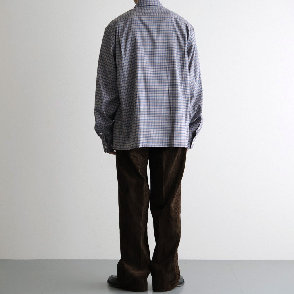 SQUARE SHIRT #BROWN CHECK [A26C11SH02C]