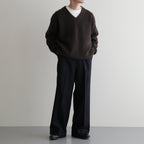 Wool Flannel Tuckless Waide Trousers #Navy [NEP-AW2504M]