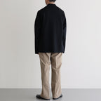 32G SMOOTH WOOL POLO #BLACK [BN-24FM-024]