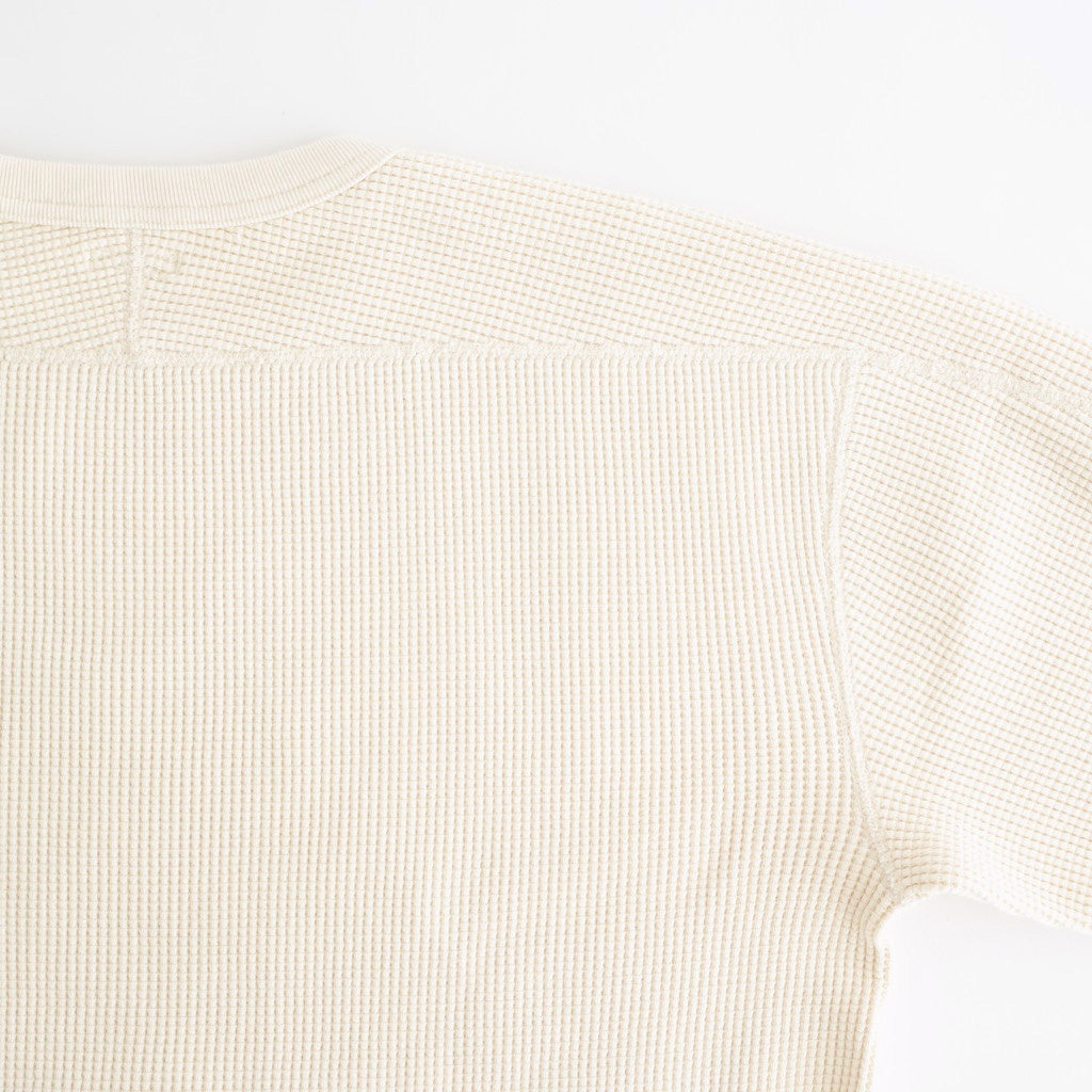 HEAVY WAFFLE TOP #IVORY [PMAU-CL01]