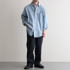 Regular Collar Light Denim Shirt #Indigo Bleach [S25SG087]