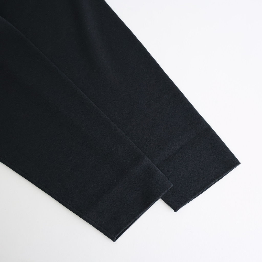 32G SMOOTH WOOL POLO HALF ZIP #CHARCOAL BLUE [BN-25FM-021]