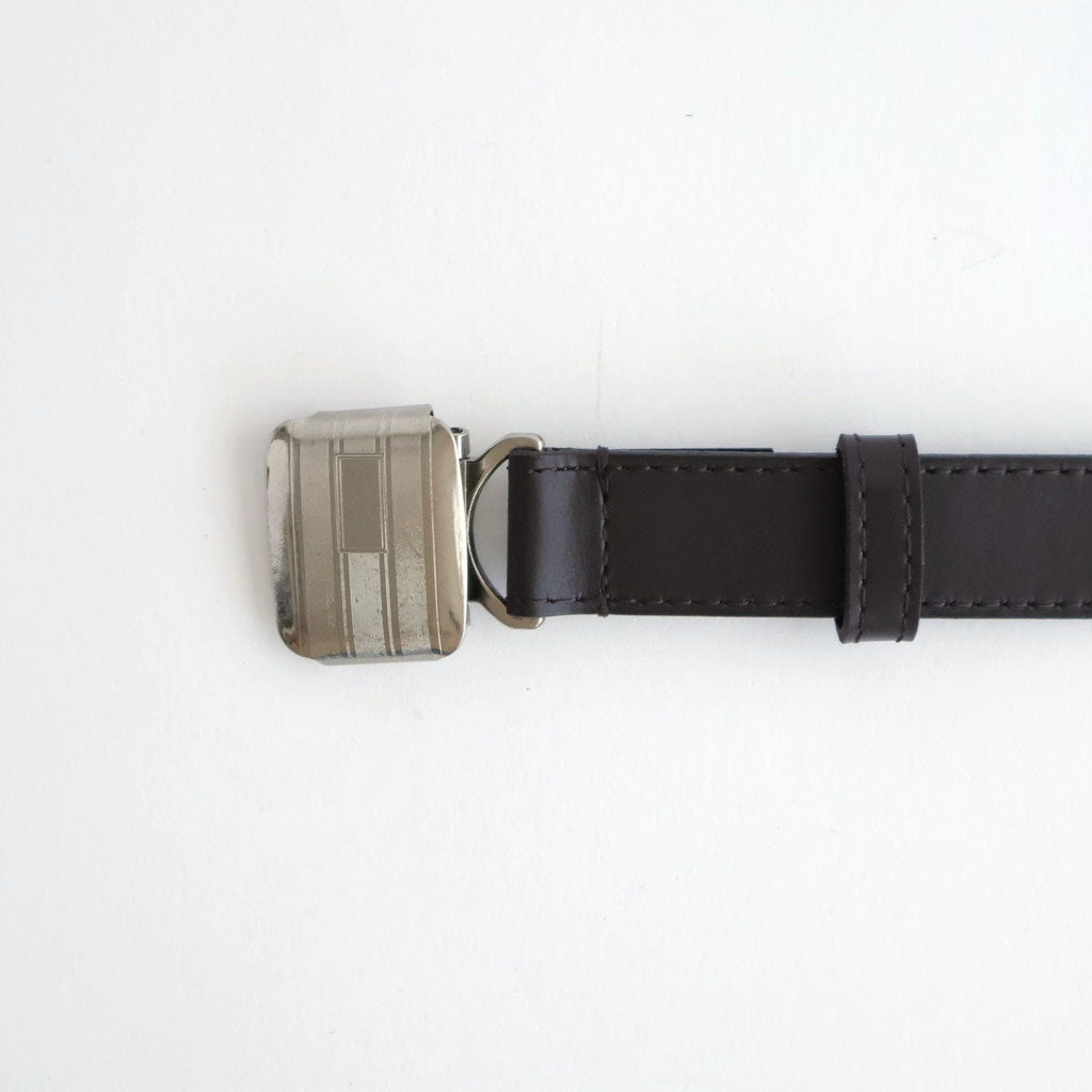 SLIDE BUCKLE BELT #BROWN [AC-16-C-CALF-5]