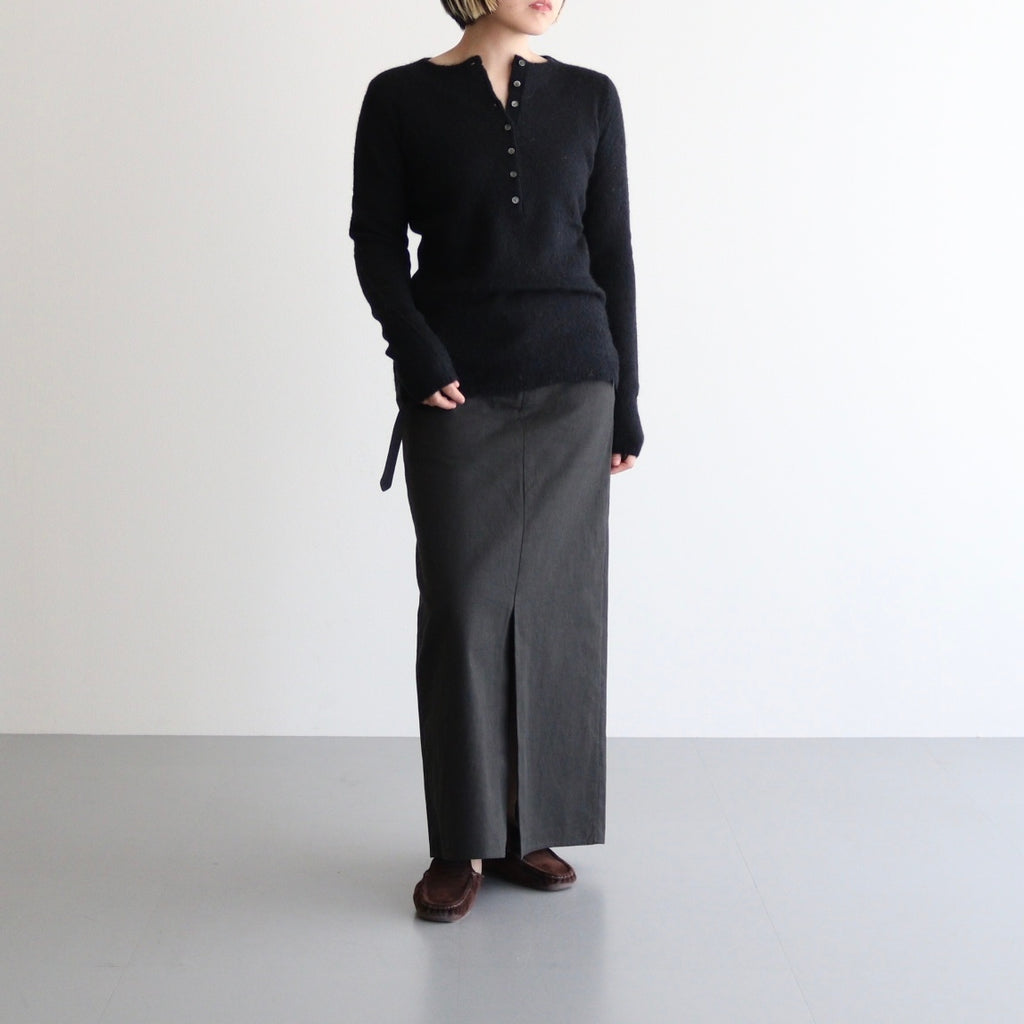 FAIRY ALPACA KN HENLY NECK #010 BLACK [16852 60036]