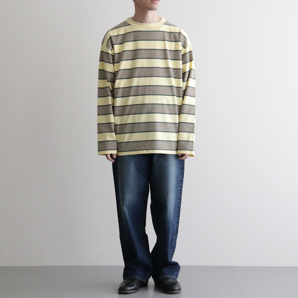 BORDER LS TOP #P.YELLOW x VIRIDIAN [PMAV-CL06]