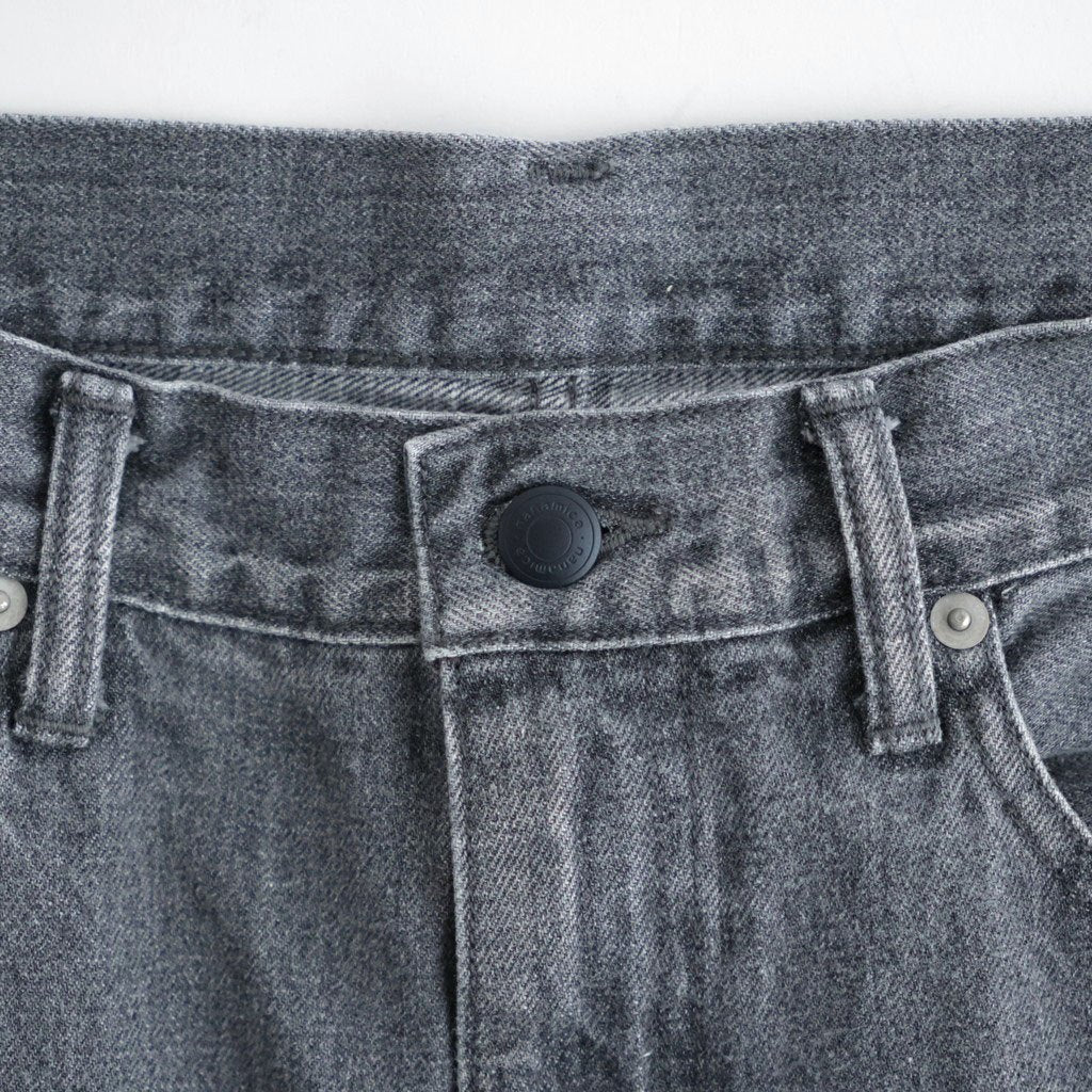Selvage Denim Straight Pants #Vintage Black [S26FC076]