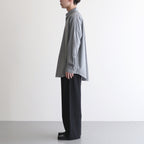 TWO TUCK MILITARY TROUSERS #BLACK [M25C07PT01C]