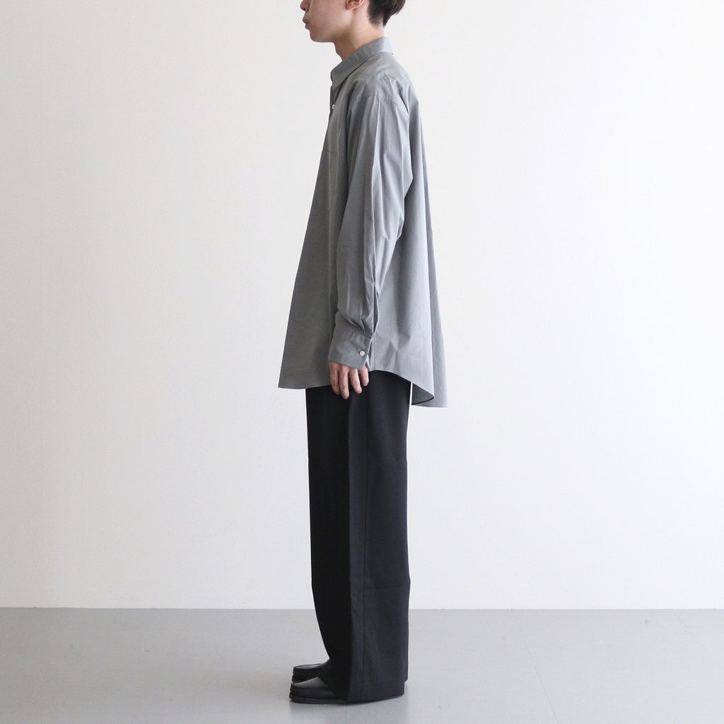 TWO TUCK MILITARY TROUSERS #BLACK [M25C07PT01C]