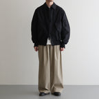 TRIPLE PLEATED EASY TROUSERS #KHAKI [A25A05PT03C]