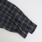 BRUSHED RAYON CHECK OPEN/C SH #021 GREY CHECK [17052 50062]