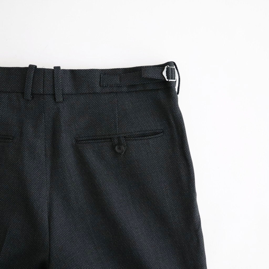 REGULAR FIT STRAIGHT TROUSERS #GRAY BIRD’S-EYE [M26C10PT03C]