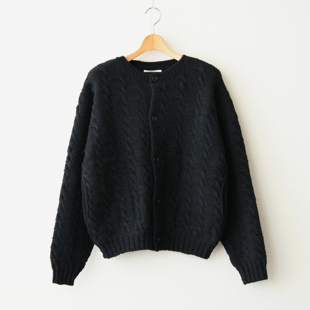 CABLE PATTERN GRANDPA CARDY #ONYX [262OJ-KN01]